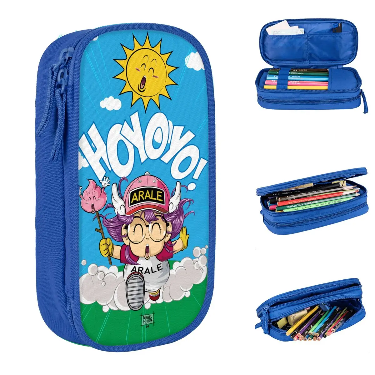 

Arale Unchi-kun Pencil Cases Dr Slump Anime Pencil Pouch Pen for Girls Boys Large Storage Bag Students School Gift Stationery