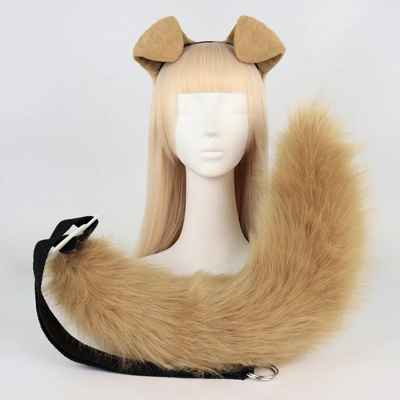

Anime Arknights dog Tequila Plush ears tail Headband Hairpin Cosplay Prop