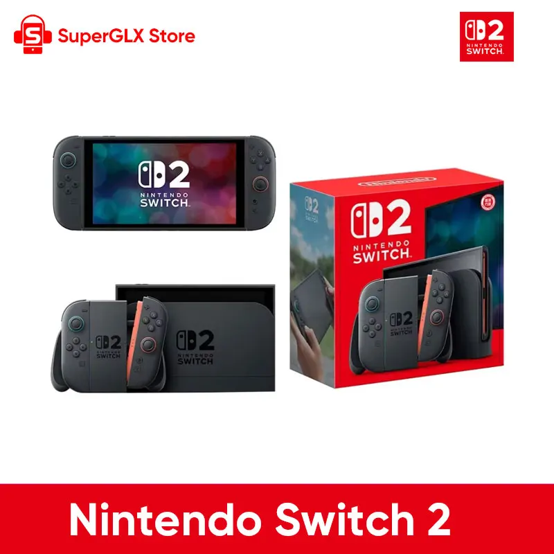 Consola de juegos Nintendo Switch 2 NS2 LCD de 7,9 pulgadas 1080P 120Hz Pantalla Joy‐Con2 Consola con mango Modo de TV estable Consola de videojuegos