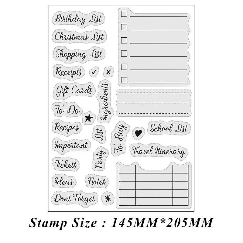 mini diary stamps clear weather planner stamps planner journal