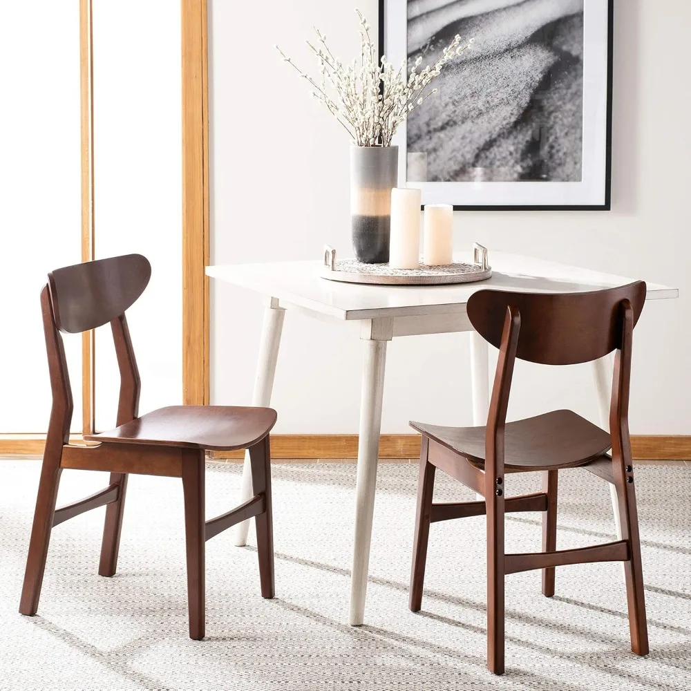 DCH1001D-SET2 Home Lucca Cherry Retro Dining Chair (Set of 2), Walnut 4