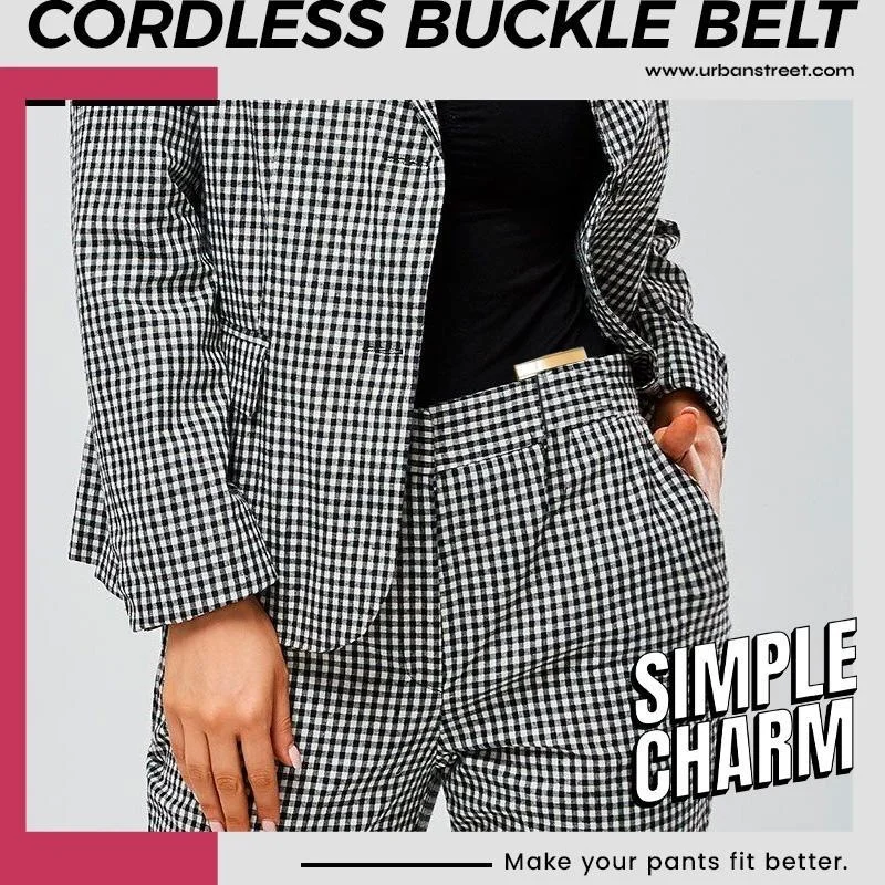Belt Buckle Unisex Waist Shrink Clip Stretch Buckle Multi-Function Folding Elastic Pop Buckle