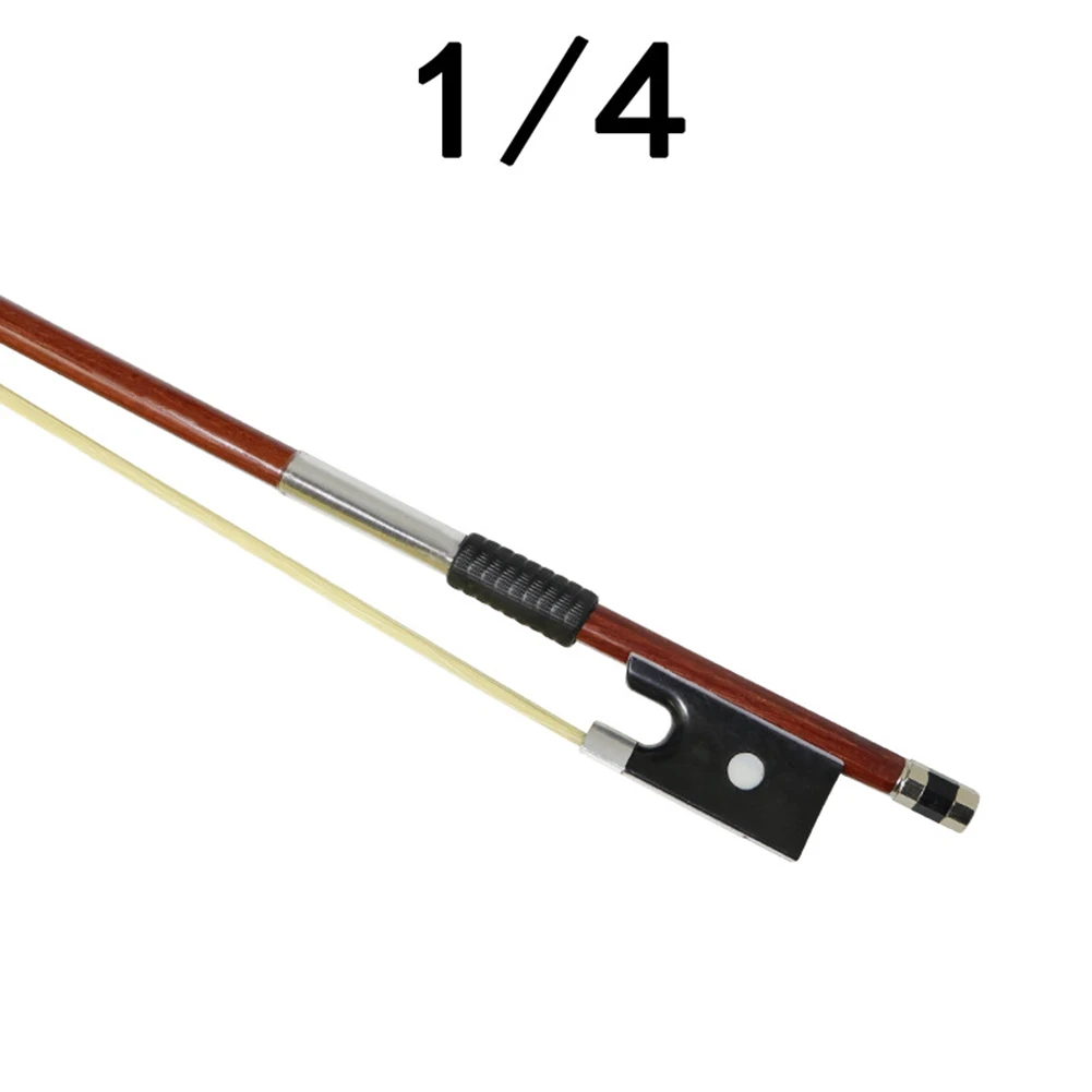 Violin Bow 1/4 1/8 1/10 Horsehair Beginner Practice Carbon Fiber for Violins Accessories Stringed Instruments Parts Smooth Play