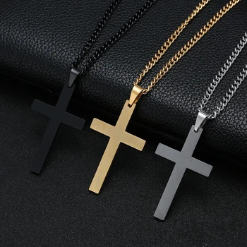 Stainless Steel Cross Pendant Necklace 6