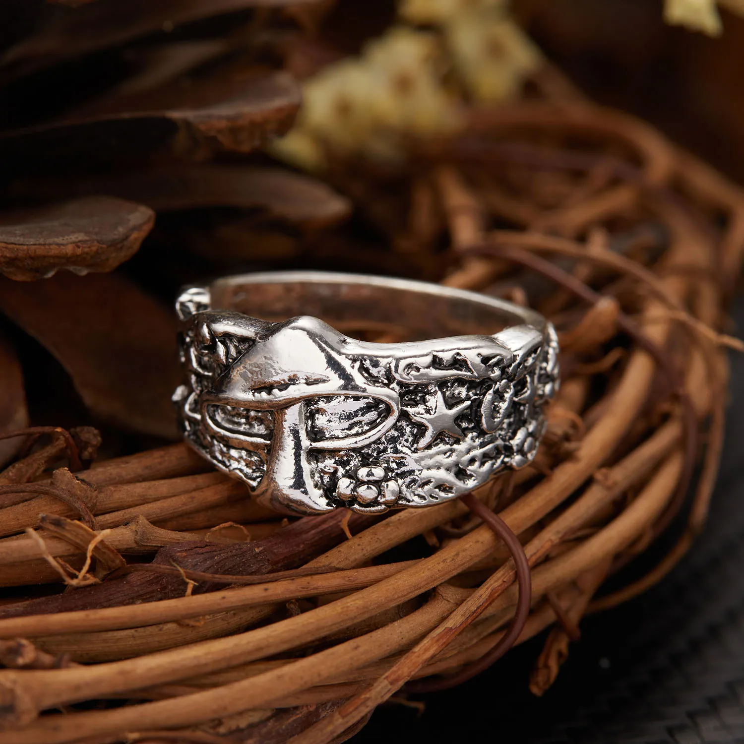 Silver Ring Womens Ring Finger Rings Jewelry Rings Ring Jewelry Retro Boho Butterfly Ring For Women Fashion Silver Color Owl Angel Wing Cat Animal Irregular Opening Rings Ethnic Jewelry