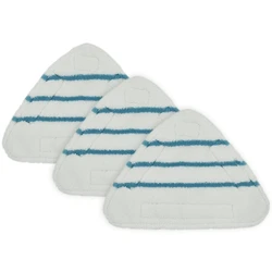 3-Pack Washable Microfiber Triangle Mop Pads