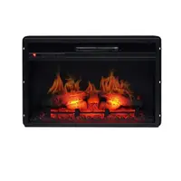 220V 1800W Household Wall-mounted Heater 3D Simulated Flame Electronic Decorative Fireplace with Remote Control Embedded Heater 1