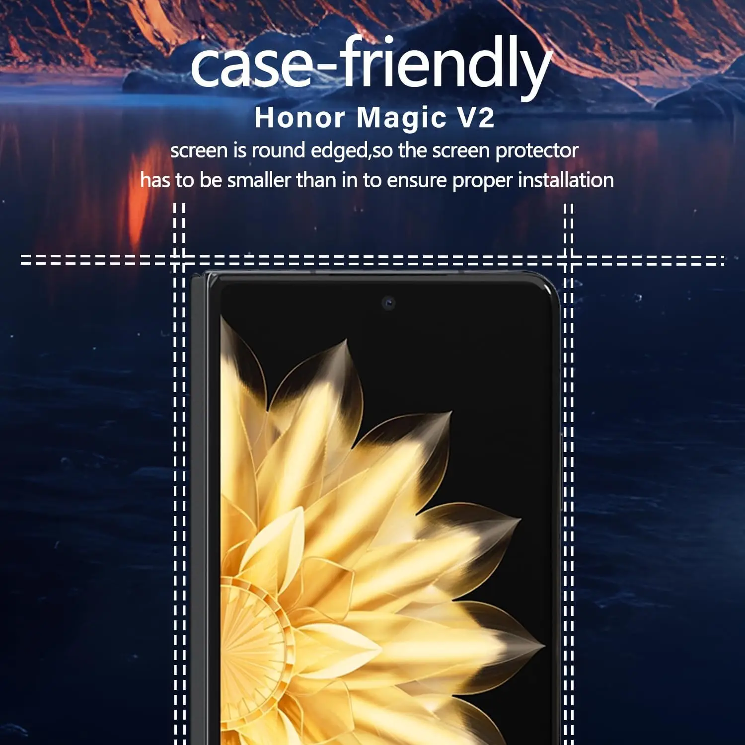Premium 3D Curved Tempered Glass Screen and Camera Lens Protector - Full Coverage