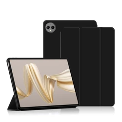 Premium Tri-Folding PU Leather Stand Cover for Matepad Pro12.2 2024 (Black)