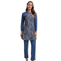 Muslim Swimsuits for Women Long Sleeve Modest Swimwear Islamic Arabic Swimming Suit Burkinis  Bathing Suit Bathing Suit