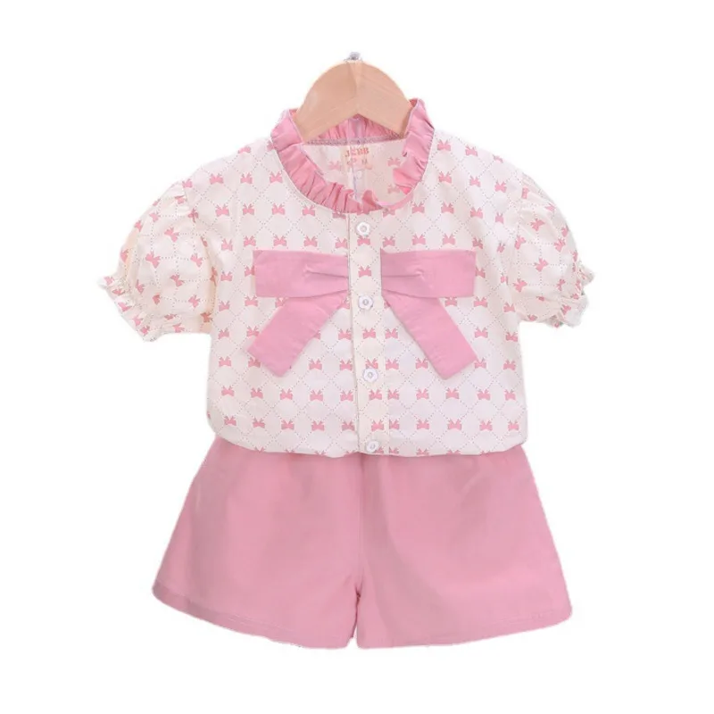 

New Summer Baby Clothes Suit Children Girls Fashion Shirt Shorts 2Pcs/Sets Toddler Casual Costume Infant Outfits Kids Sportswear