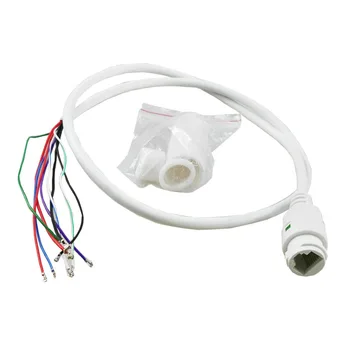 고품질 RJ45 네트워크 케이블, IP 사진기를위한 POE 네트워크 항구 케이블, 빛을 가진 15V 9 핀 감시 IP 케이블