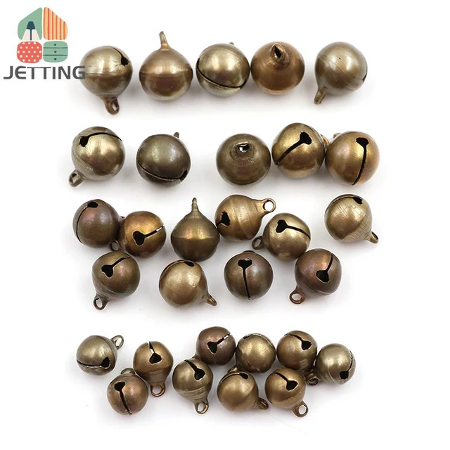 10Pcs Copper Bell Metal Loose Beads Small Jingle Bells for Crafts DIY  Earrings Bracelet Pendants Christmas Tree Party Decoration - AliExpress