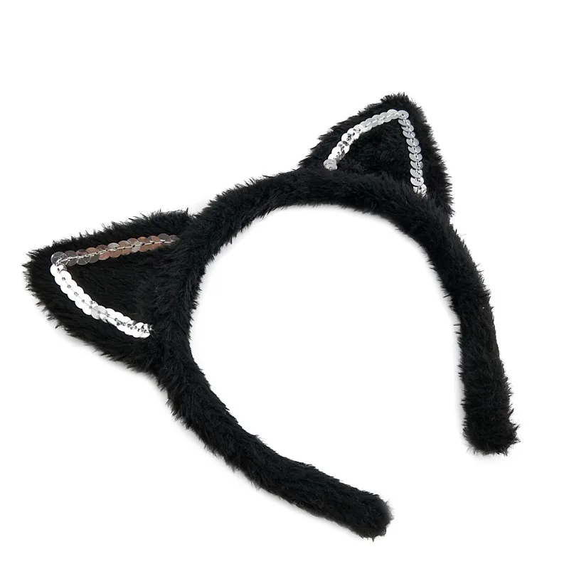 Cosplay Costume Kids Party Cat Ear Headband Hairband Gloves Performance Stage Dance Wear Set Clothes Halloween