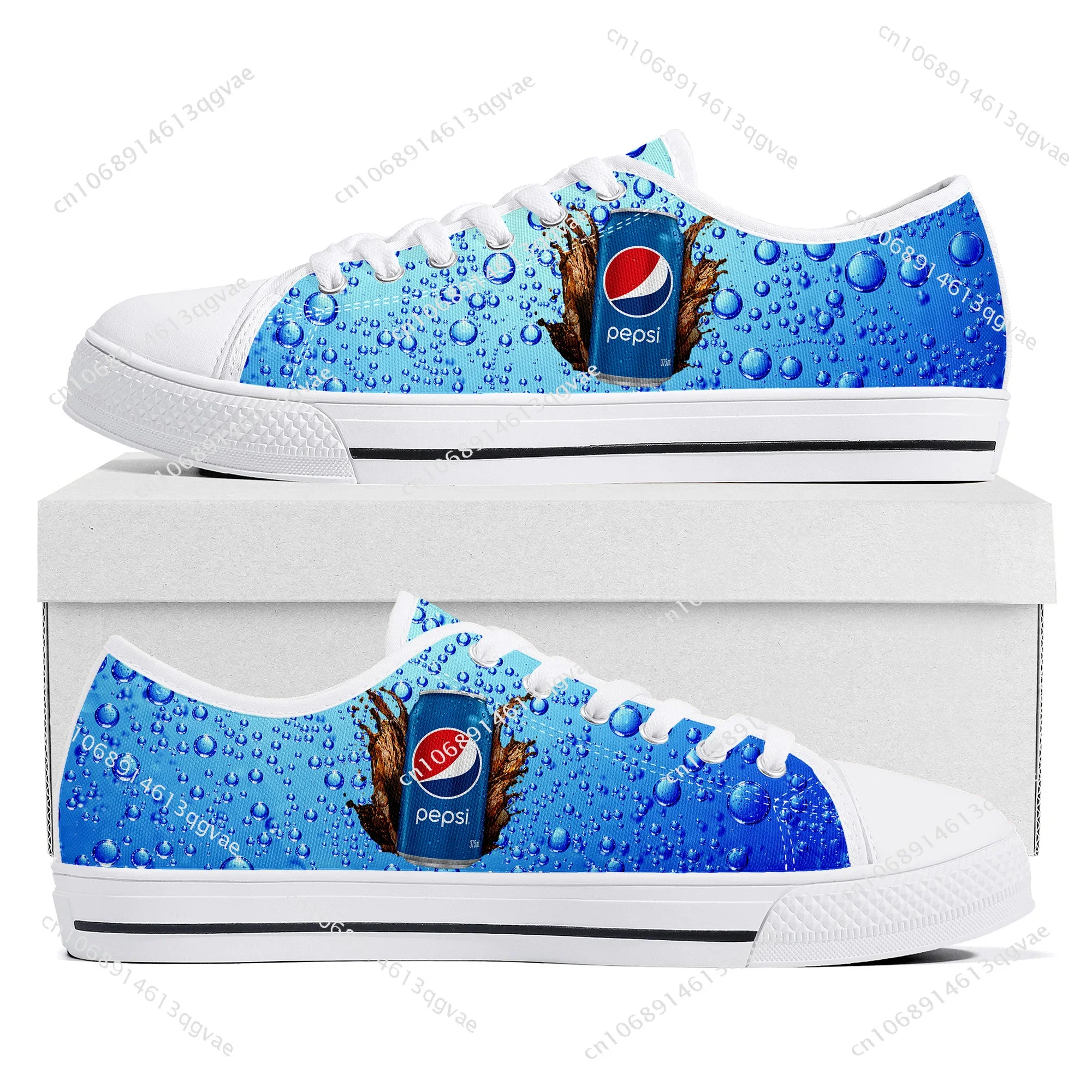 

P-Pepsi-Cola Low Top High Quality Sneakers Mens Womens Teenager Tailor-made Shoe Canvas Sneaker Casual Couple Shoes White