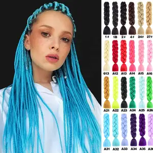 Alororo Green 82 Inch Jumbo Braid Hair Synthetic Hair Braids Extensions  Afro Red Yellow Blue Purple 37 Pure Colors Braiding Hair - Synthetic  Braiding Hair(for Black) - AliExpress