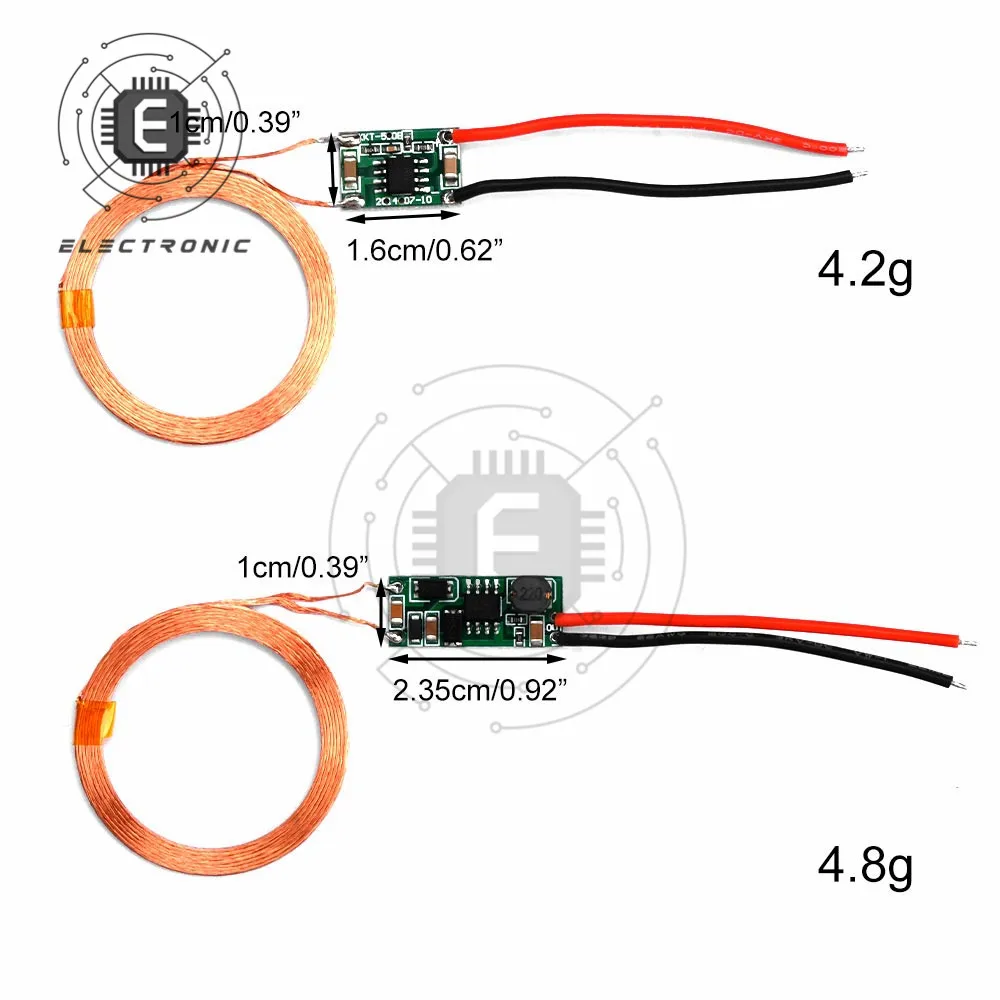 

5V 1A/2A Wireless Power Supply Module Wireless Charger Module Transmitter Receiver Terminal Circuit Board Module