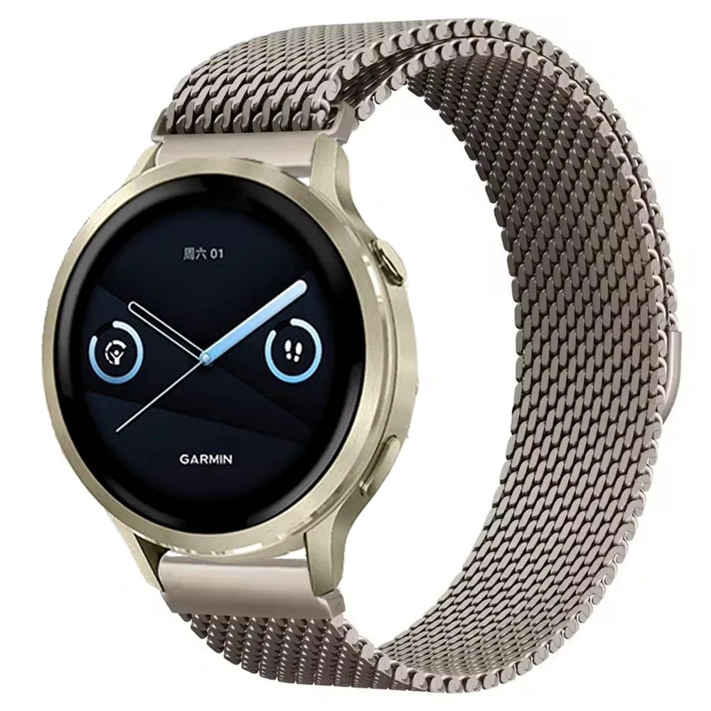 Premium Steel Mesh Milanese Loop Metal Bracelet, 18/20/22mm