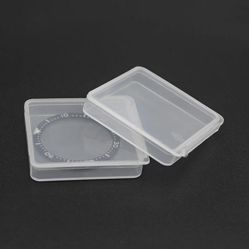 Transparent Small Clear Plastic Box Mini PP Storage Component Boxs Collection Packaging Jewelry watch parts Box watch storage box watch storage bag watch storage pouch
