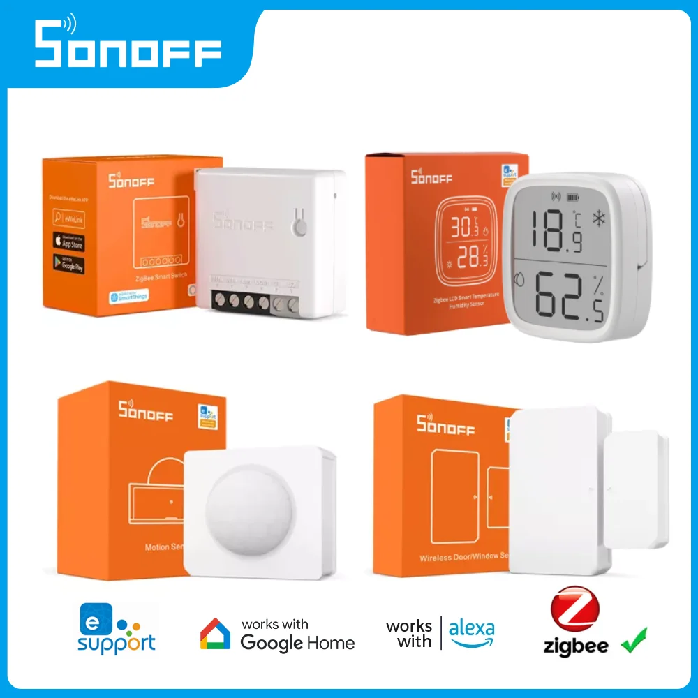 Sonoff Zigbee Bridge / Wireless Switch / Temperature And Humidity / Motion