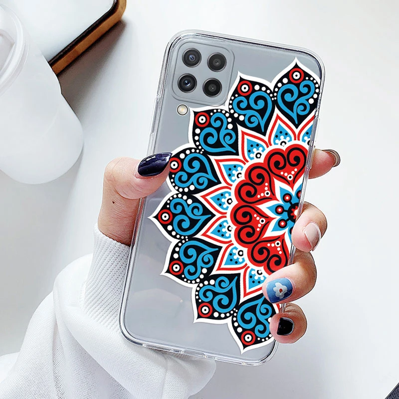 Floral Silicone Transparent Soft Phone Case with TPU Flower Design