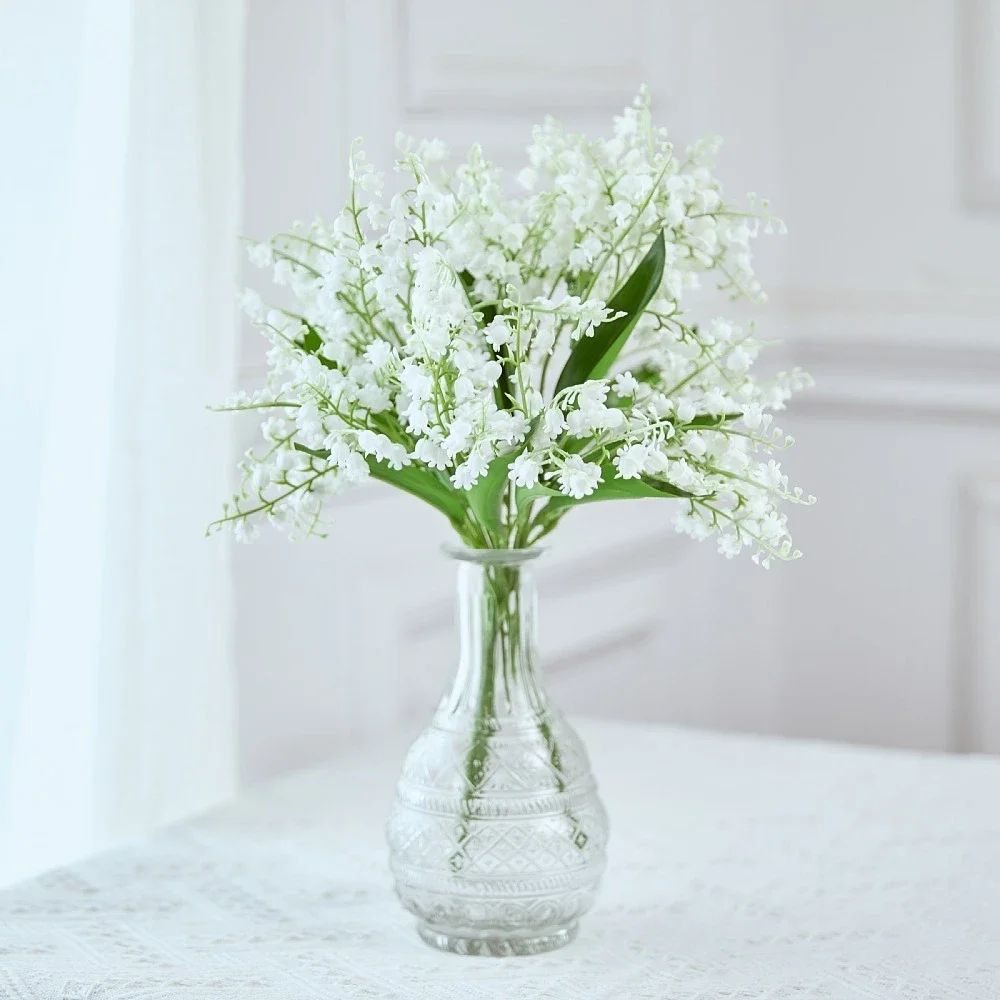 Fiori Finti Convallaria Majalis Home Garden Decorare Piante Artificiali Bonsai Cymbidium Jonquil