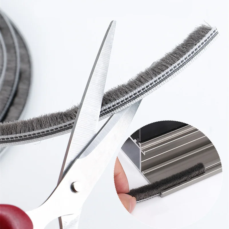 Door Window Sealing Strip Soundproof brush seal Card Slot Weather Stripping burlete puerta acoustique window gap foam filler 10M door seal strip,sealing strip tape,window seal strip,sealing tape,sealing strip,rubber seal strip,rubber door weatherstripping,door weatherstripping