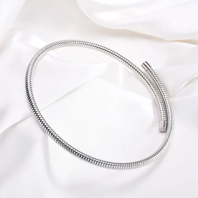 Collier de couple réglable pour femme, tour de cou ouvert, collier de salle, bijoux de déclaration commandés 1