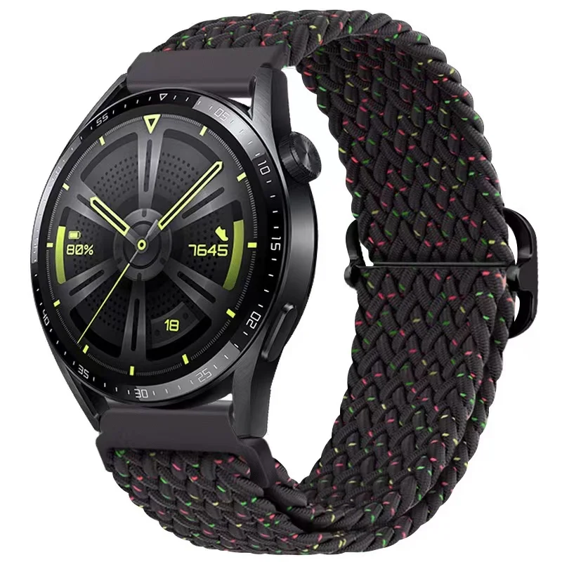 Adjustable Woven Nylon Watch Strap, 20mm/22mm - Universal Fit