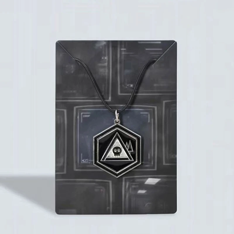 Anime Murder Drones Cosplay Necklace Gothic Skull Skeleton Pendant Black Neck Collarbone Chain Couples Halloween Accessories skeleton skull pendant necklace pendant anime necklace