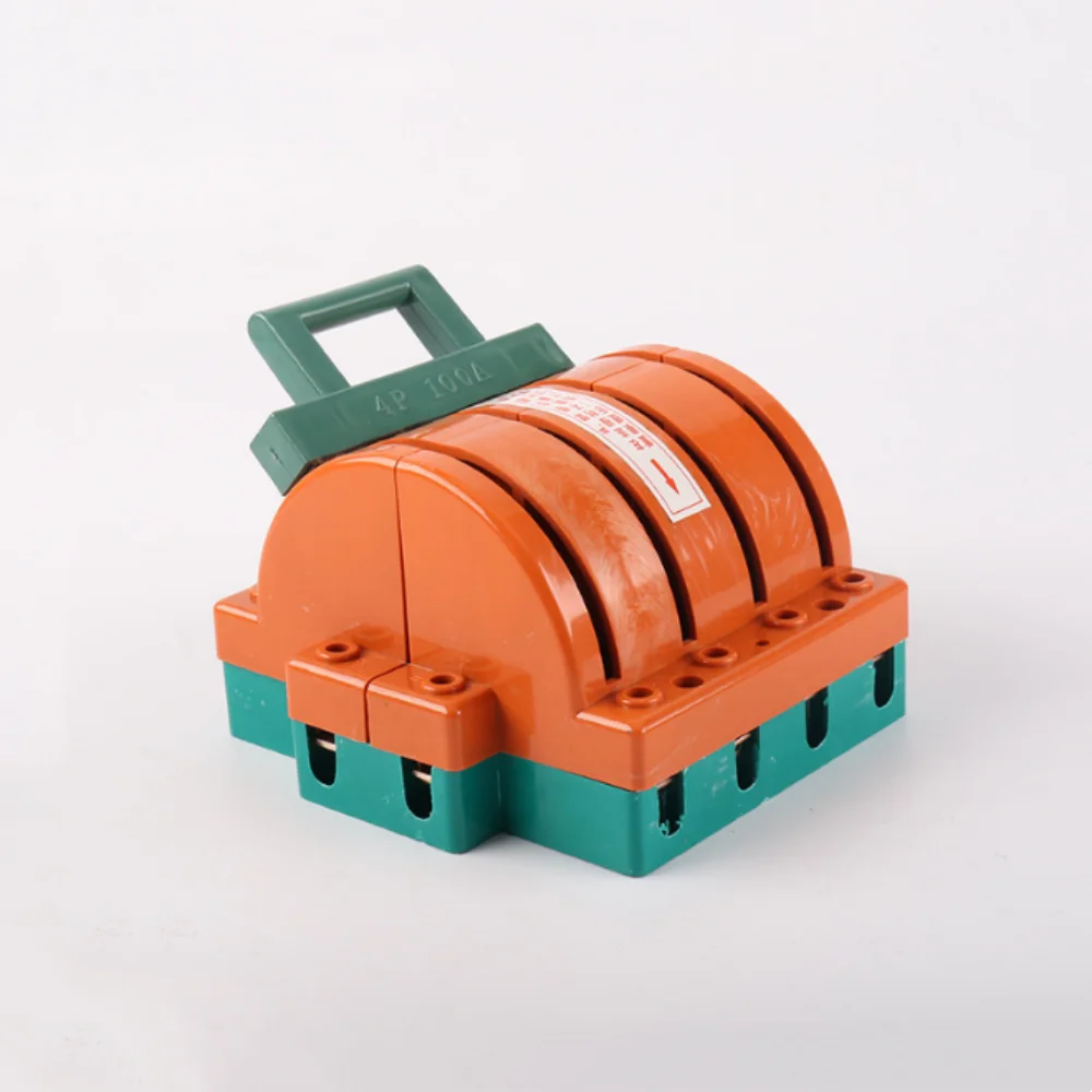 Pesados Polos Duplo Lance Carga de Abertura de Circuito Eletrônico 4pdt 100a Faca de Segurança Lâmina Desconexão Interruptores