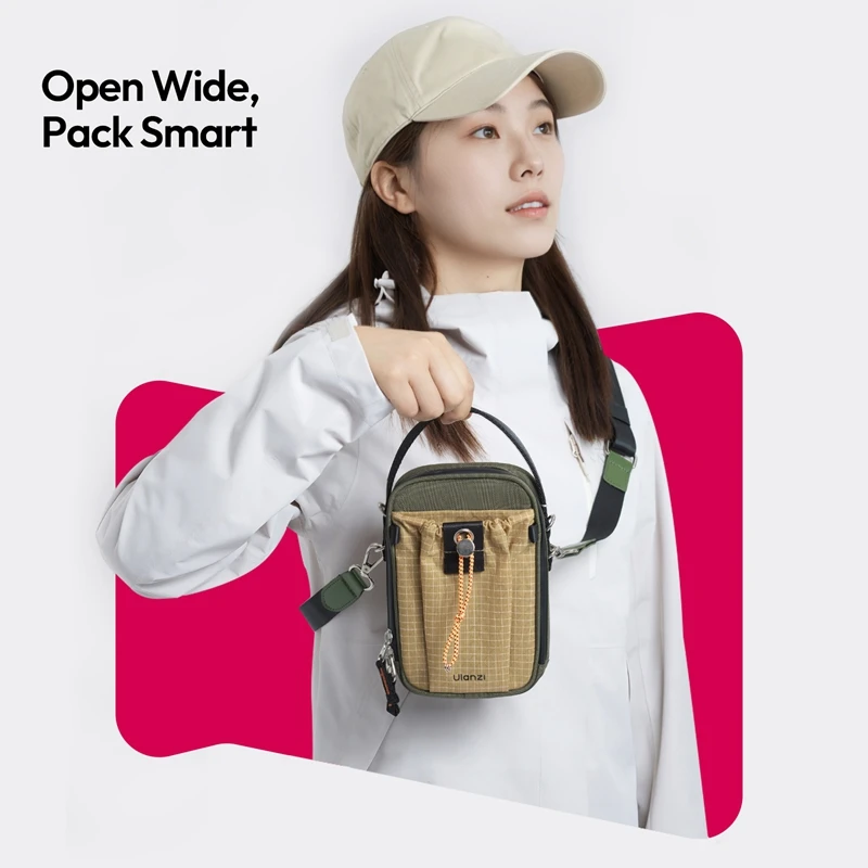Ulanzi NC-02 U Mini Phone Pouch Photography Sling Bag for Smartphone Microphone Camera Travel Vlog Livestreaming Accessories