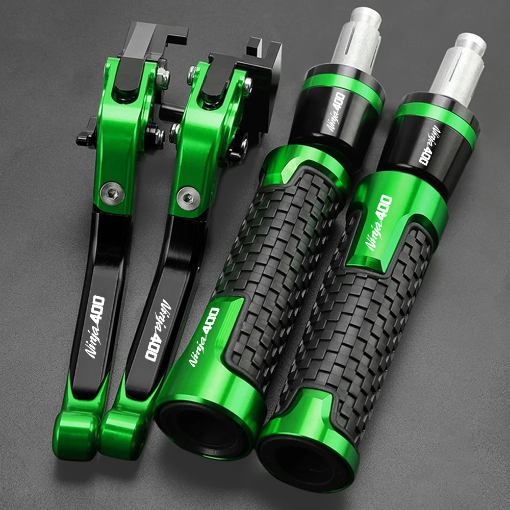 

NINJA 400 2022 2021 Motorcycle Brake Clutch Levers CNC Handlebar Handle Grips Ends For KAWASAKI NINJA400/400R 2018-2020 2019