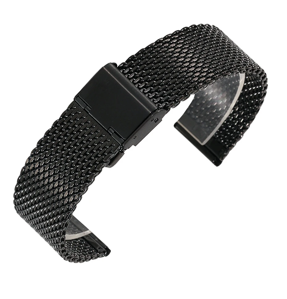 UTHAI P66 Uhrenarmband Edelstahlarmband 1,0 Draht Milanese Mesh Armband 18mm 20mm 22mm 24mm Band Armband Smart Watch – Detail 5