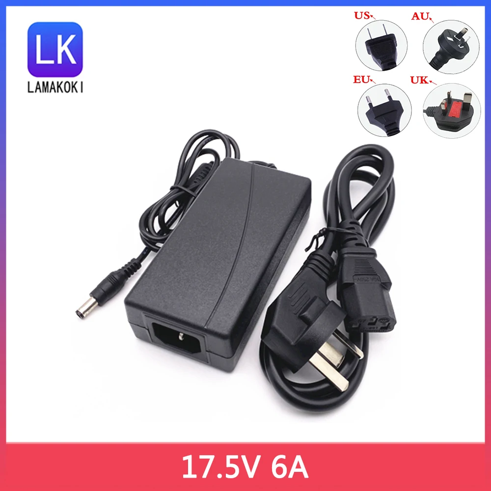 para dc 17.5v 6a Adaptador de Alimentação de Comutação dc Fonte de Alimentação Regulada Transformador Carregador 220v