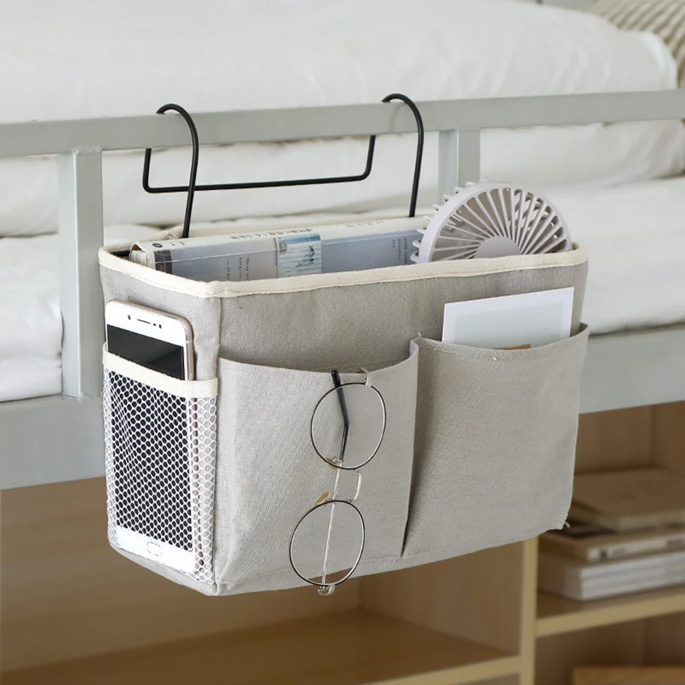 

Felt Bedside Storage Organizer Anti-slip Bedside Bag Bed Sofa Side Hanging Couch Storage Remote Control Bed Holder Pockets