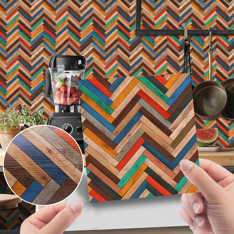 1Pc 1:12 Dollhouse Miniature Grain Floor Wallpaper Tiles Sticker Bathroom Living Room Decor Toy Doll House Accessories 3