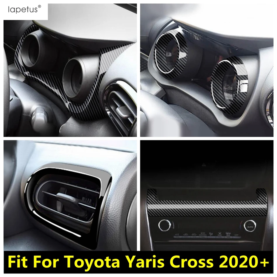 

ABS Dashboard Air AC Conditioning Vent Outlet Panel Frame Cover Trim Accessories Interior Fit For Toyota Yaris Cross 2020 - 2023