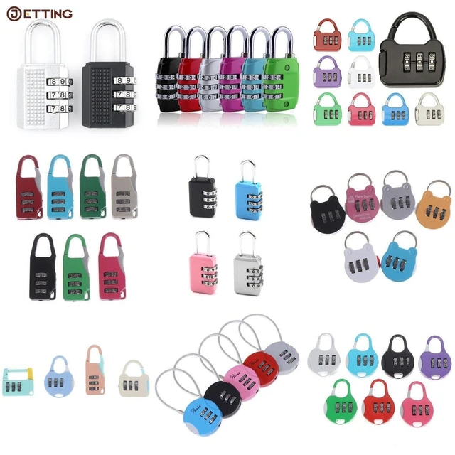 Cadenas de Sécurité à 4 Chiffres avec Mot de Passe et Code, Cadenas de  Voyage pour Bagages, Sac à Dos et Valise - AliExpress