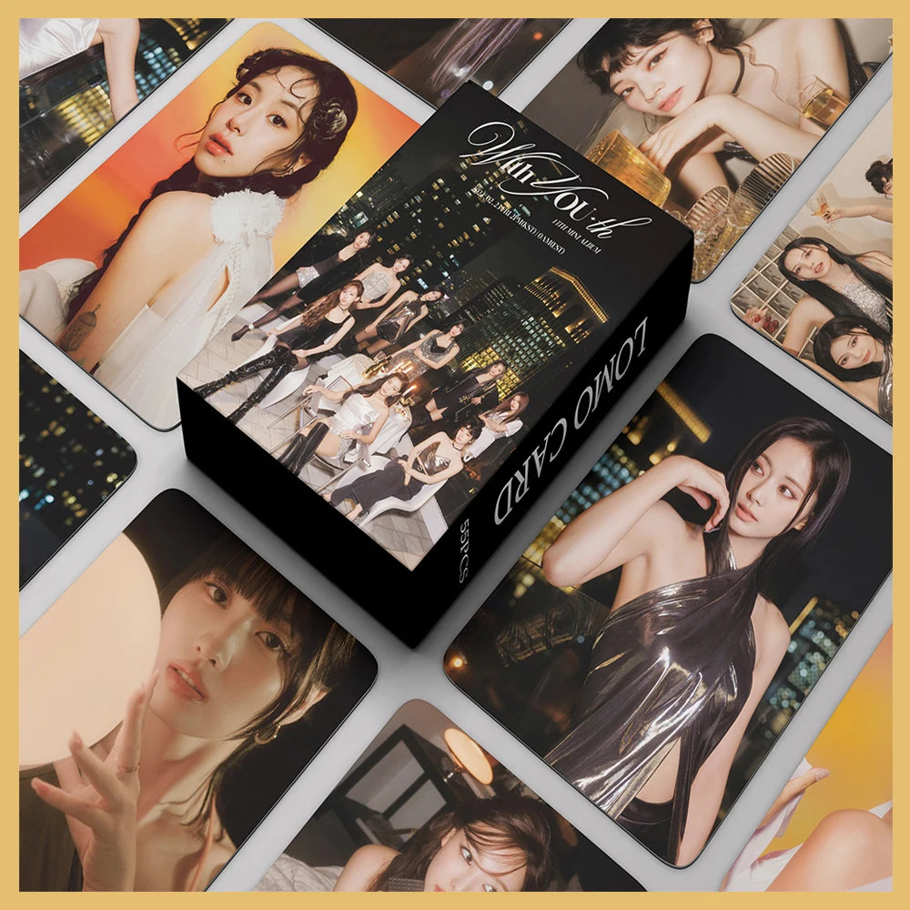 Lomo Cards 55pcs/set TWICE 4th ALBUM The Feels Photocard Fans Gift