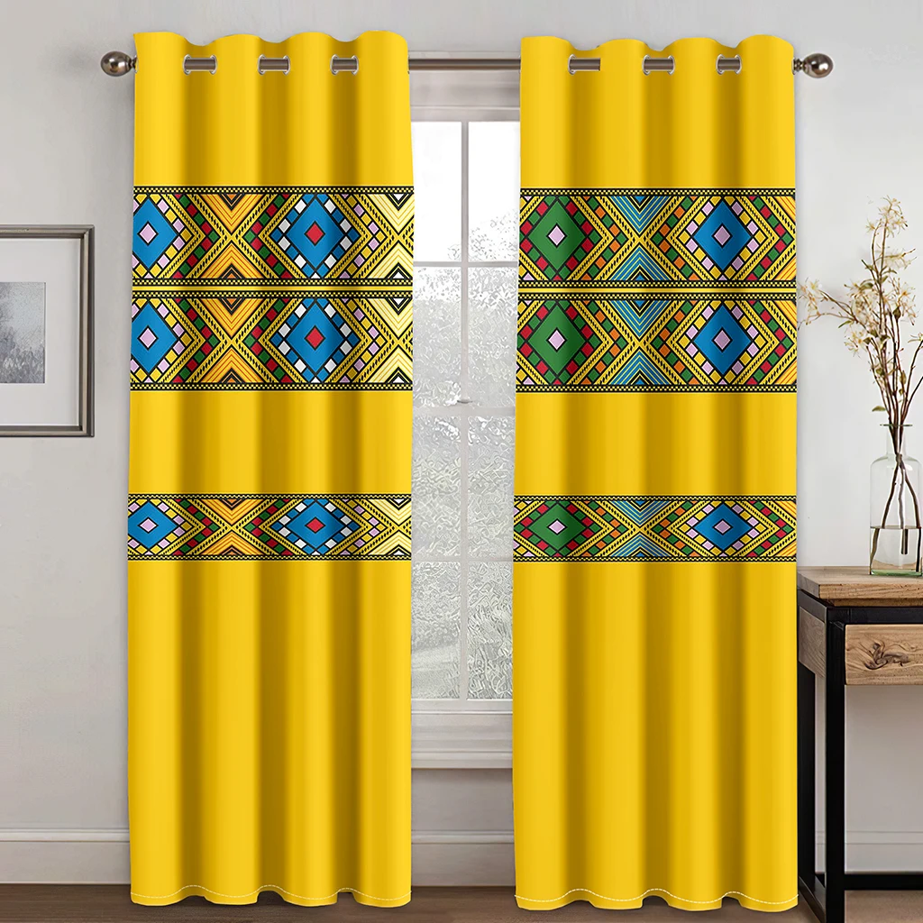 Rideaux traditionnels eritriean higthe caliti 2piece - Image 4