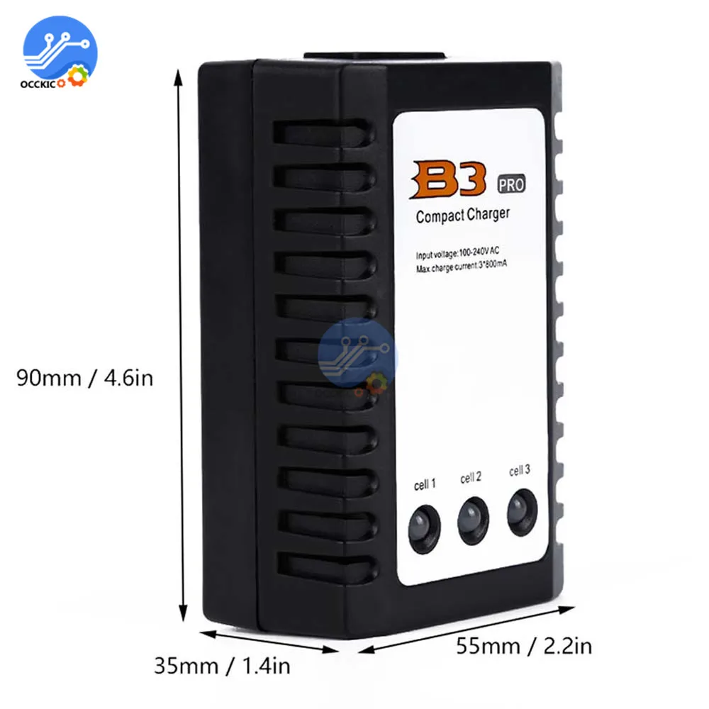 Balanced Battery Charger for iMaxRC iMax B3 Pro Compact 2S 3S Lipo Power Supply Charger for RC Helicopter EU/US Plug battery charger,power supply adapter,battery charger adapter