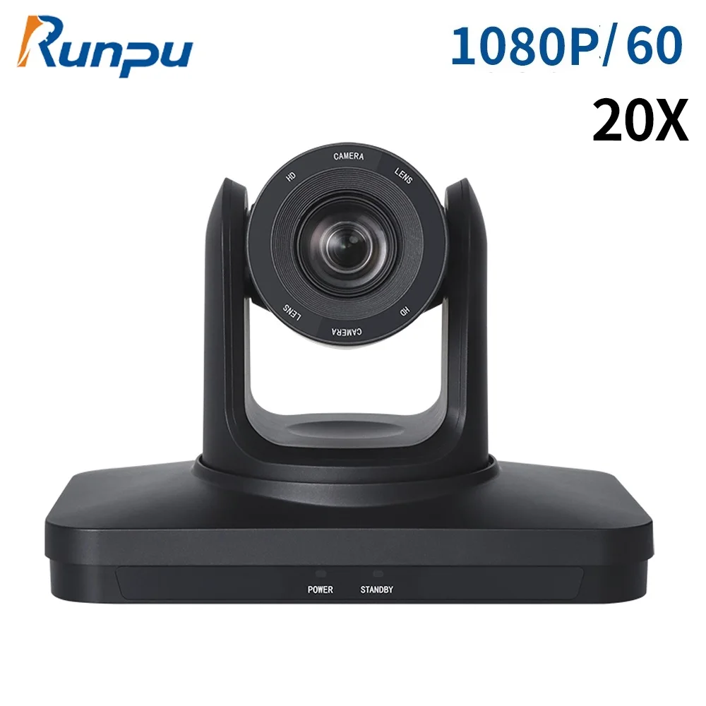 Full HD 1080P Conference PTZ Video Camera 20x Optical Zoom IP Live Streaming Camera with SDI HDMI USB3.0 Outputs for for Church