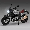 1:12 BMW Latte R NINE T Alloy Retro Sports Motorcycle Model Diecast Metal Street Racing Sound and Light Children Toy Gift 1