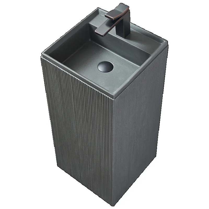 Column basin integrated floor-standing washbasin rock square washbasin column washbasin washbasin