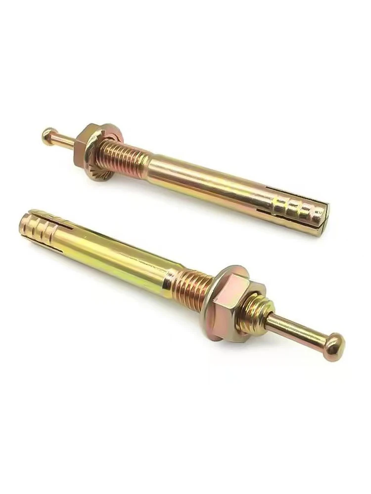 Description Picture 4 of itemYellow Zinc Plated Expansion Screw Expansion Bolt Anchor Sleeve Concrete Anchor Bolt Link Rod Wall Fastener Nail 45mm/50mm/60mm
