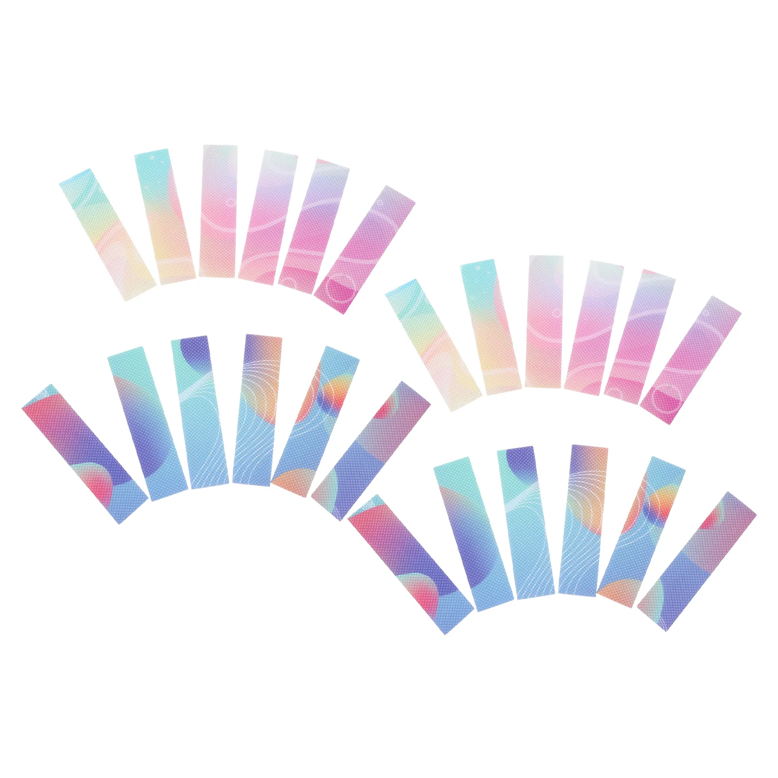

24 Sheets Anxiety Decor Decorative Calm Colorful Sensory Adhesive Strips Reducing