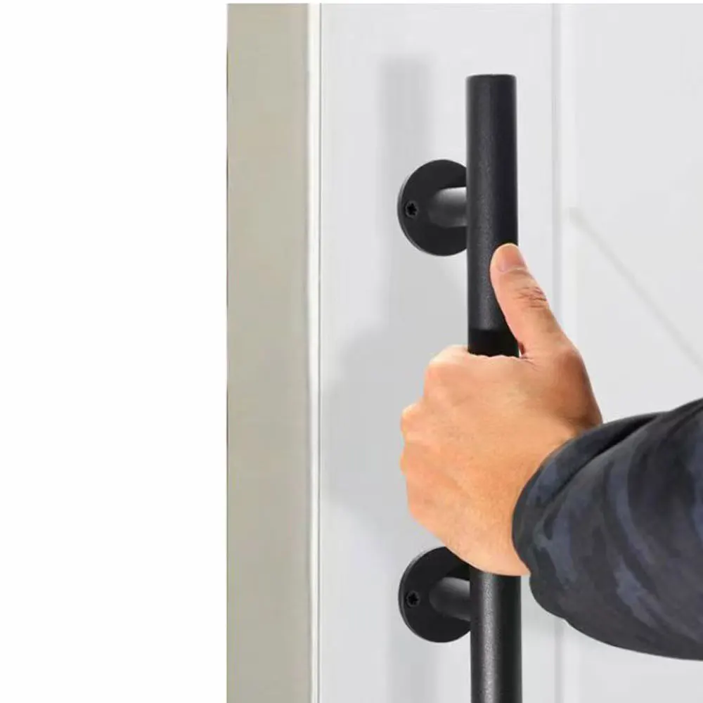 

12 inches Sliding Barn Door Handle Pull Cabinet Flush Hardware Set Wood Door Handle Interior Door Furniture Handle Hardware