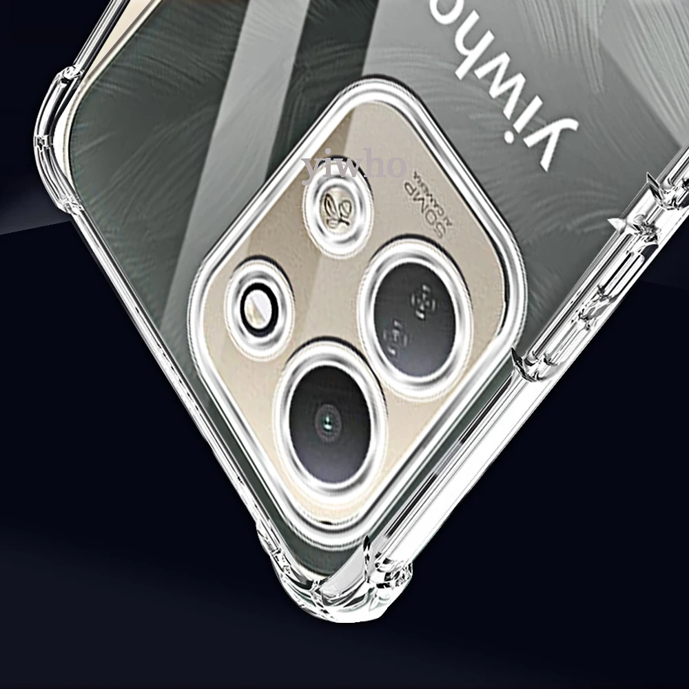 Shockproof Transparent Phone Case - Pack of 1-10, Durable and Clear Back Cover