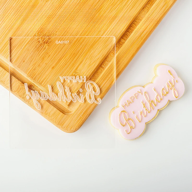 Cake Decoration Tool Cookie Press Stamp Embosser Cutter Acrylic Fondant Sugar Craft Pastry Mold cookie cutter baking mold cookie mould fondant cutter cookie maker press kit pastry cutter